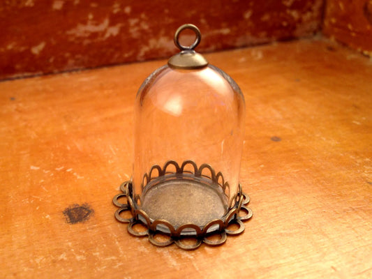 Small Glass Globe Cloche Dome Jewelry Making Kit